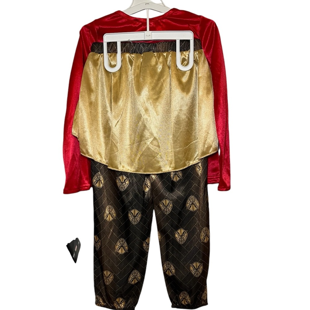 Wakanda Forever Black Red Panther Long-sleeve Halloween Costume Size: 4/5. - Picture 4 of 5